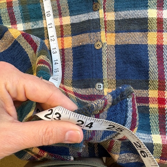 Koret Thick Blue Checked vintage Plaid long sleeve Button Down Shirt woman Small - Picture 10 of 10